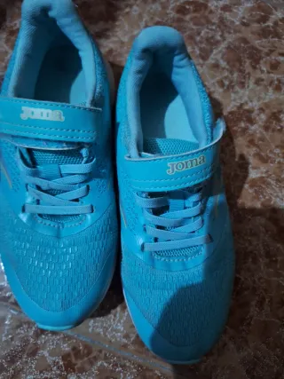 Zapatos Joma niña azul turquesa