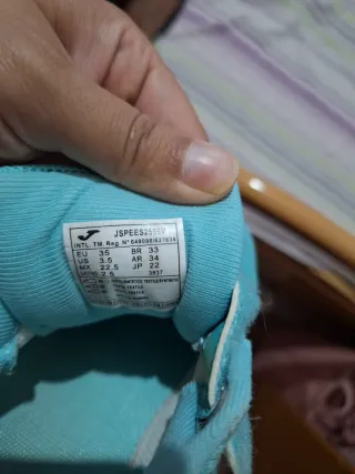 Zapatos Joma niña azul turquesa