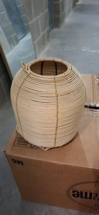 Lámpara Ratán Zara Home Beige