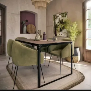 Mesa Comedor Maisons du Monde, Madera y Metal