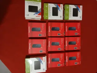 5 SSD SanDisk 1TB + 3 SanDisk 2TB + 4 Toshiba 2TB