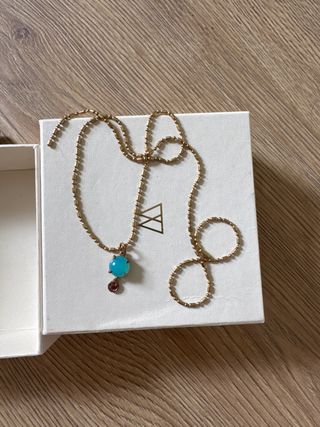 Colgante PDPAOLA azul y dorado