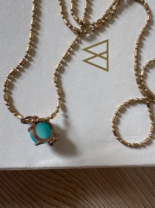 Colgante PDPAOLA azul y dorado