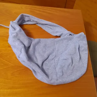 Marsupio grigio per gatto o cagnolino
