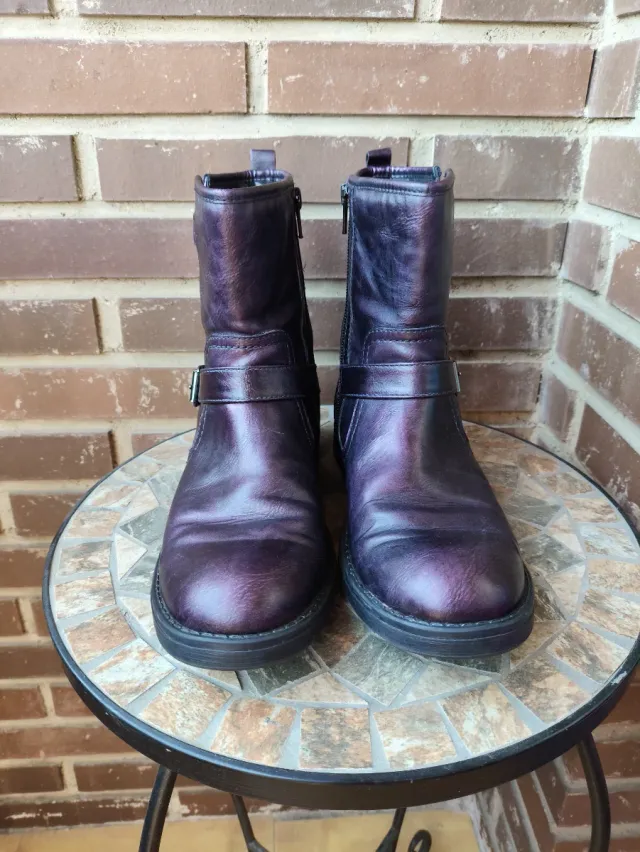 Botines Geox Piel Morados