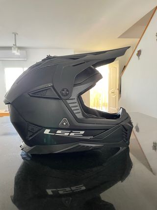 Casco LS2 Negro + Gafas 100%