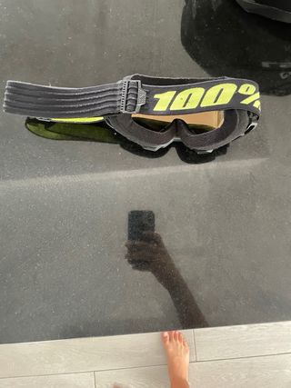 Casco LS2 Negro + Gafas 100%