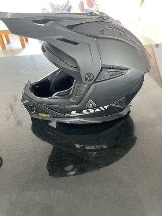 Casco LS2 Negro + Gafas 100%