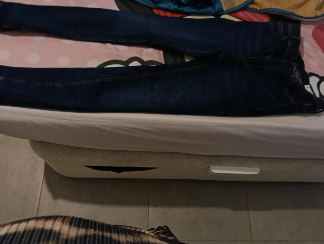 Vaqueros pitillo azules