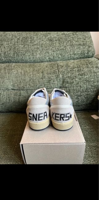 Golden Goose Sneakers Purpurina Plateada