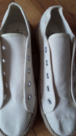 Alpargatas Beige Talla 37 Nuevas