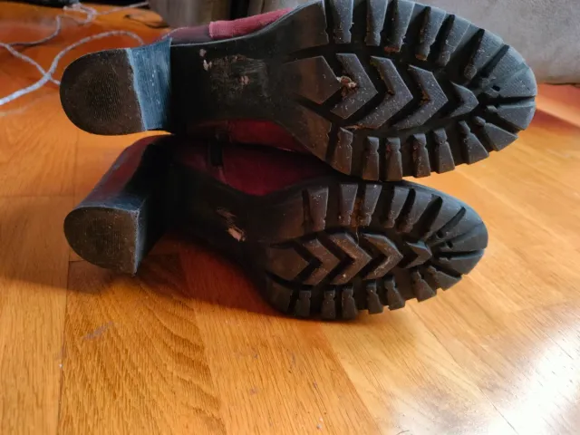 Botines Dorking Granate Talla 37 Piel