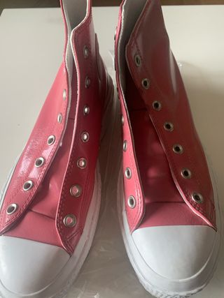 Zapatillas Converse All Star Plataforma Rosa Talla