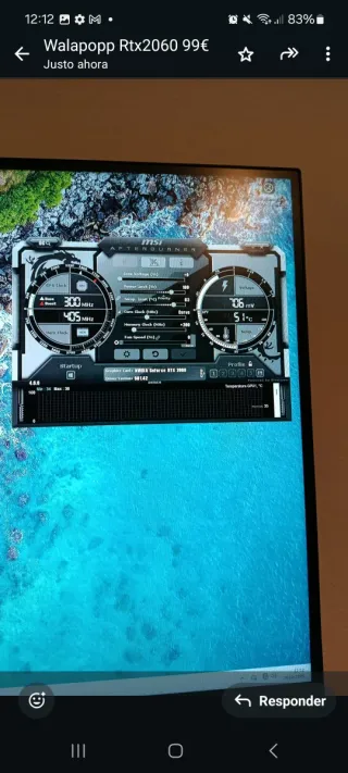 MSI RTX 2060 6GB GDDR6 Tarjeta Gráfica