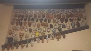 Colección de botijos de cerámica