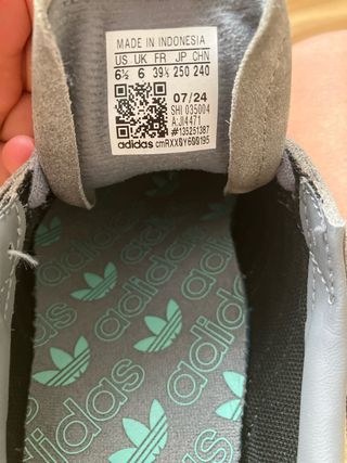 Zapatillas Adidas Spezial Gris y Azul Talla 39