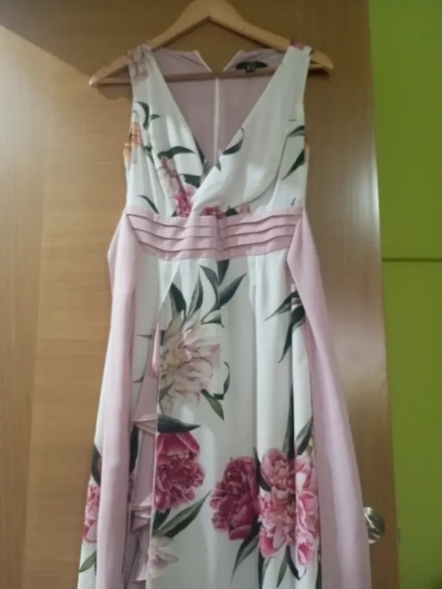 Vestido largo floral para eventos