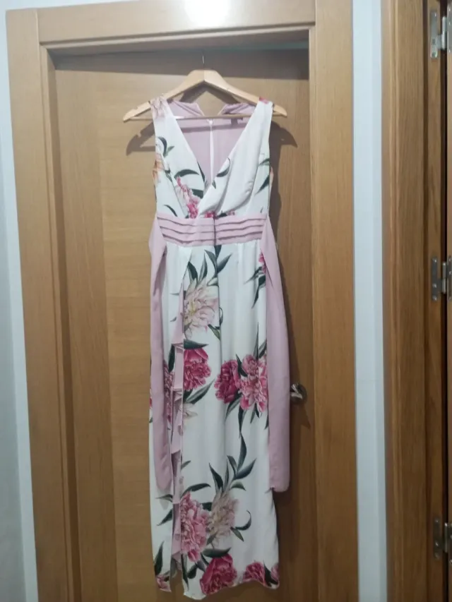 Vestido largo floral para eventos