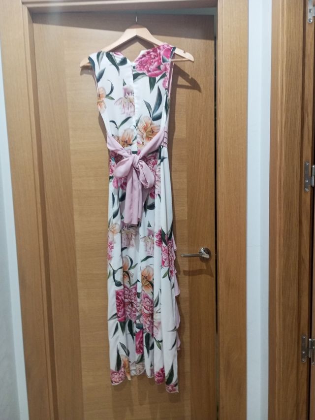 Vestido largo floral para eventos