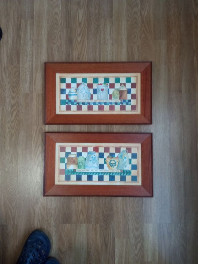 Pareja de cuadros cocina