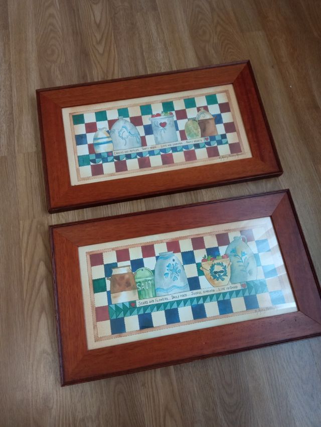 Pareja de cuadros cocina