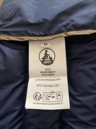 Plumífero Jott Azul marino con Capucha