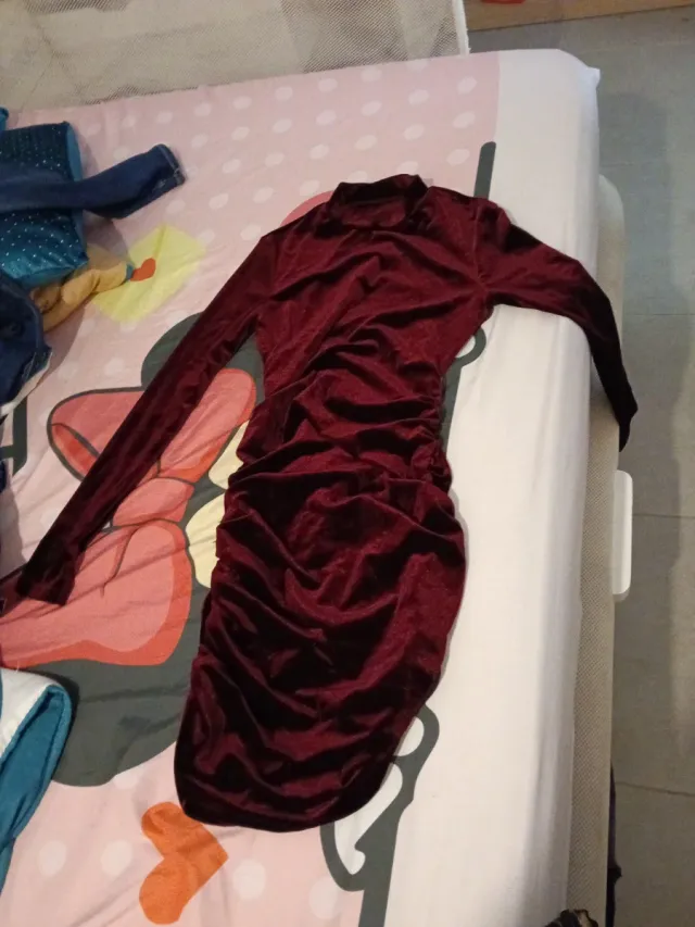 Vestido Shein Rojo Talla XS