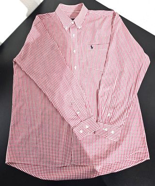 Camisa Ralph Lauren cuadros vichy roja y blanca