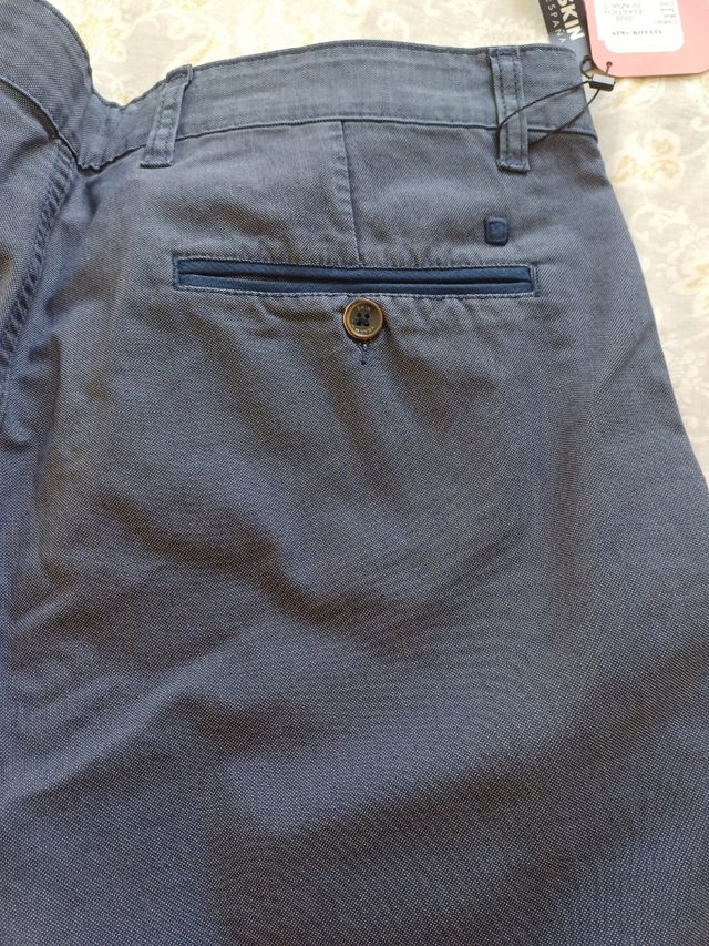 Pantalón Chino Hombre Yellow Skin Azul