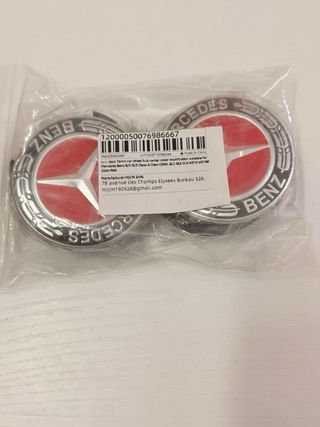 4 Tapones Centrales Mercedes Benz