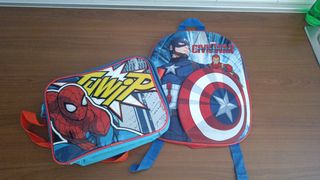 Mochila Infantil Spiderman y Capitán América