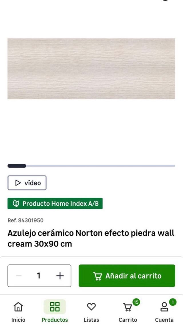 Azulejo cerámico Norton 30x90 cm