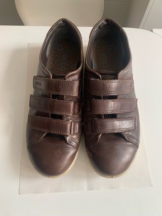 Zapatillas Ecco Piel Marrón 38