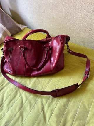 Maleta de Piel Roja Italiana