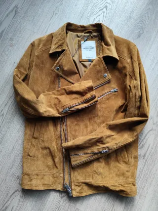Chaqueta Jack & Jones Piel Marrón Talla M
