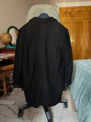 Abrigo lana Monki negro