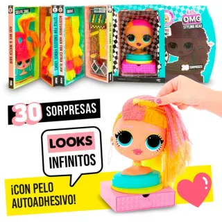 Muñecas LOL OMG Styling Head Cabeza Busto Maquilla