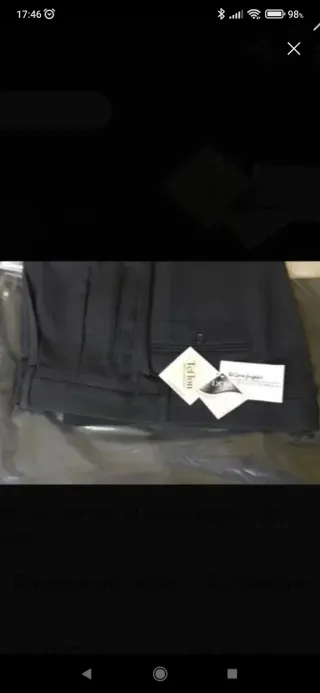 Pantalón gris marengo T50/largo 74