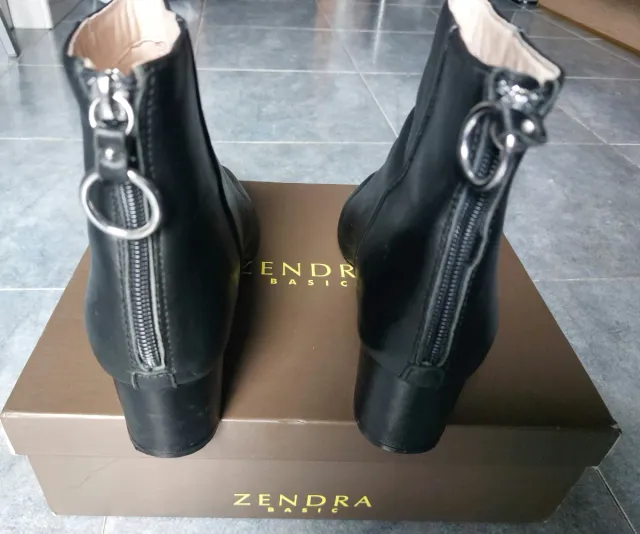 Botines ZENDRA BASIC Piel Negros Talla 39