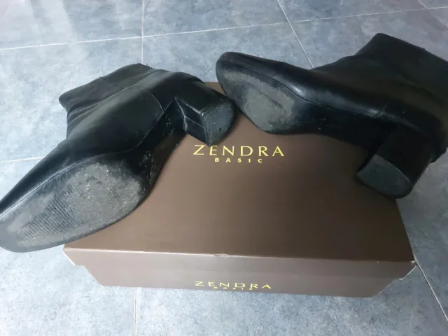 Botines ZENDRA BASIC Piel Negros Talla 39