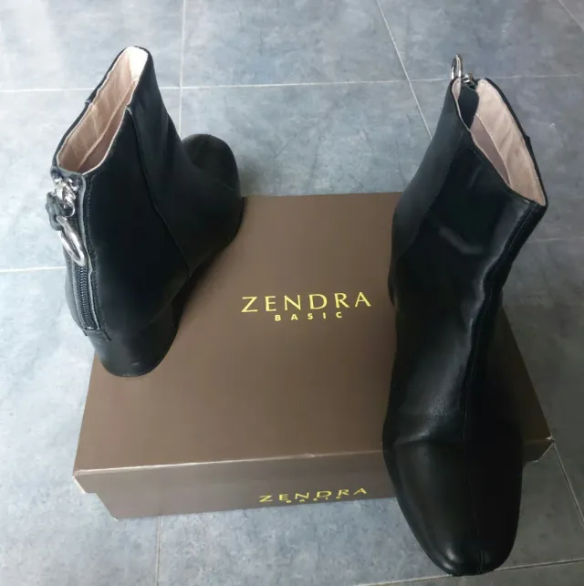 Botines ZENDRA BASIC Piel Negros Talla 39