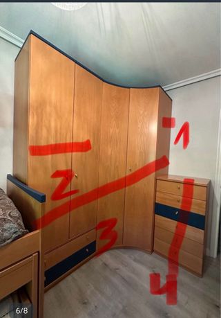 Habitación completa de madera