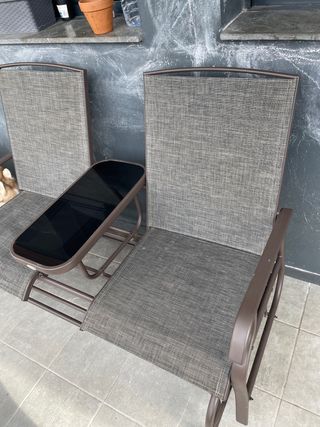 Mesa auxiliar para balcón