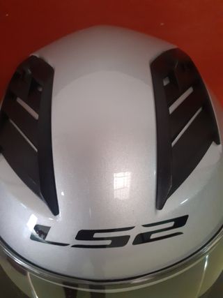 Casco Moto LS2 Plata