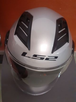 Casco Moto LS2 Plata