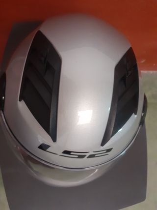 Casco Moto LS2 Plata