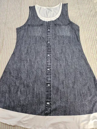 Vestido vaquero con botones