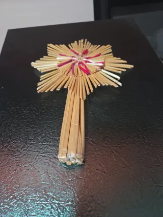 Addobbi Albero Natale Paglia e Glitter