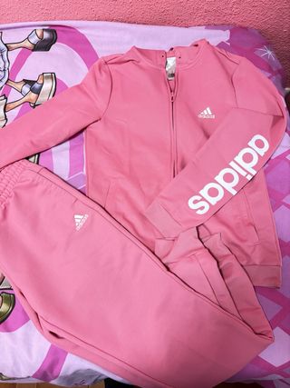 Conjunto Adidas rosa auténtico dos piezas
