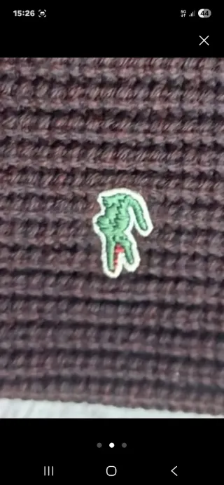 Chaqueta Punto Inglés Lacoste Marrón